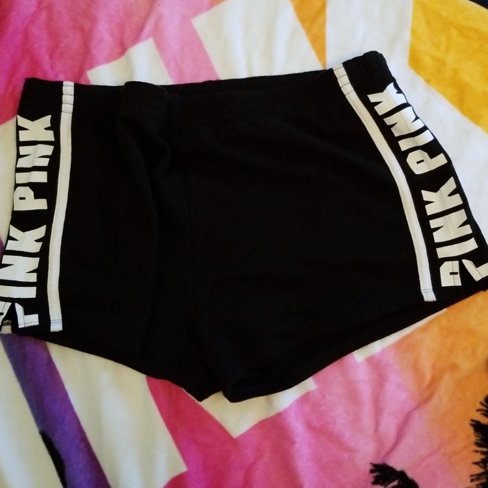 Victoria Secret Pink Large Logo Shorts Large